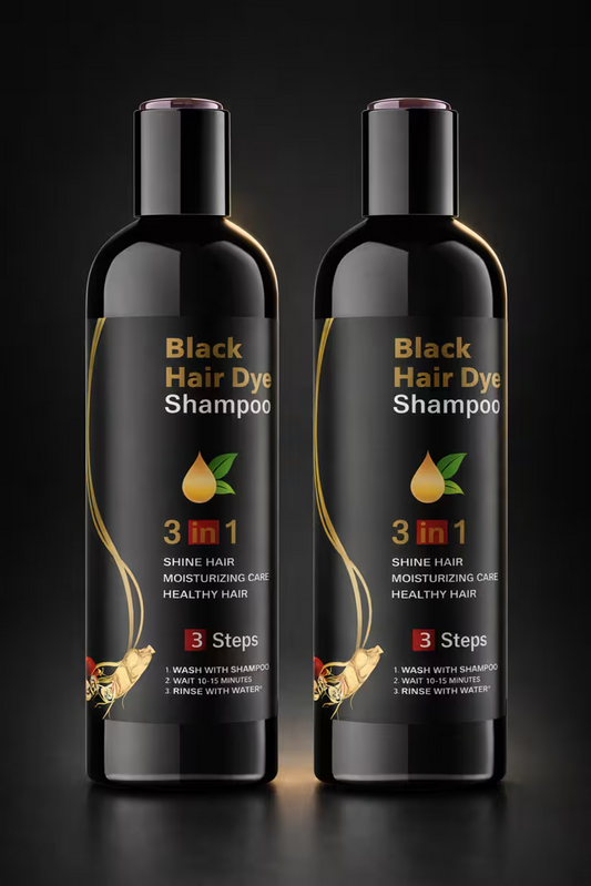 Instant Black Herbal Hair Dye Shampoo – 3 in 1 (Pack of 2, 100ml)